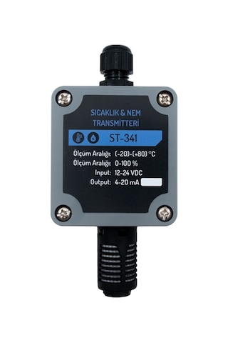 St-341 Analog Sıcaklık Ve Nem Transmitteri 4-20 Ma Çıkışlı