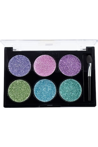 Lukky 6 Renkli Parıltılı Göz Farı Paleti Ve Fırçası