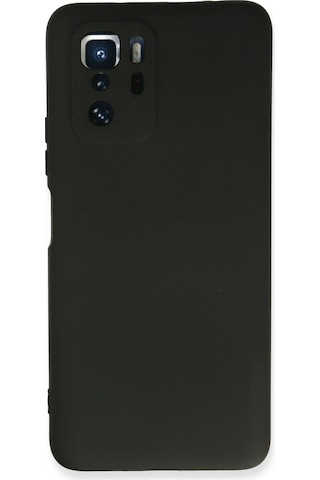 Newface - 853 - Xiaomi Poco X3 Gt Kılıf Nano İçi Kadife Silikon - Csmo-tex - - Siyah Sıyah