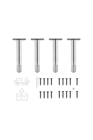 Dali Alüminyum Mobilya Ayağı Koltuk Puf Dolap (FS 200MM/152MM) Krom