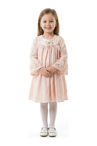 Xo Kids Kız Çocuk Elbise 3-7 Yaş 604 Pembe
