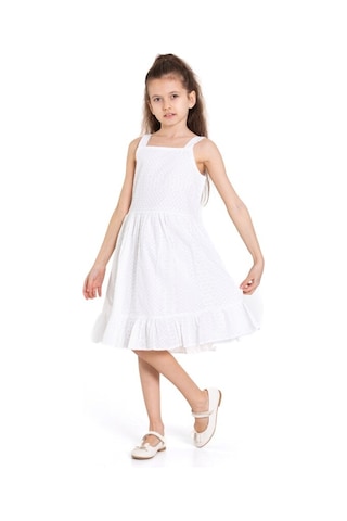 Xo Kids Kız Çocuk Elbise 4-8 Yaş 78502 Beyaz