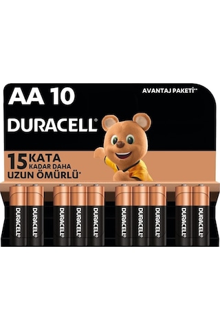 Duracell LR6/MN1500 Blister AA Kalem Pil 10'lu
