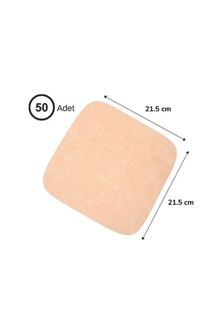 50 Adet Air Fryer Pişirme Kağıdı Tek Kullanımlık Yağ Su Geçirmez