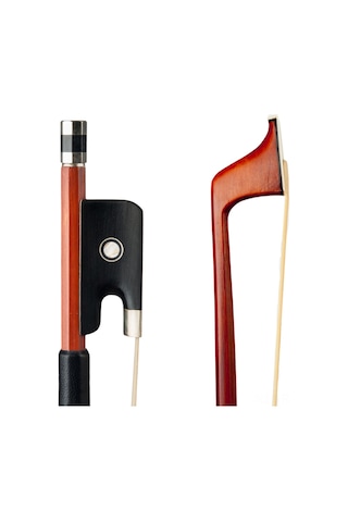 Ruicoo 15"-16" Viola İçin Brezilya Ağaçlı Keman Yay, Kaliteli Moğol At Kılı, Torba İle Ayarlanabilir Gerilim, Dayanıklı Ebony Kurbağa