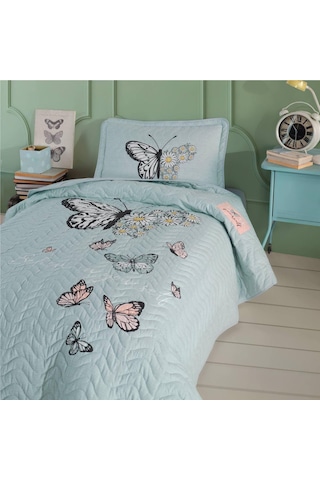 Clasy Ranforce Yatak Örtüsü Tek Kişilik Daisy Love V1 Mint