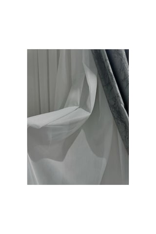 Tül Perde Kalın Simli Bambu Tülümüz 1/3 Sık Pile Kırışmaz Ütü İstemez Boru Pile Kırık Beyaz