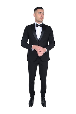 Cengiz İnler Erkek Sivri Yaka Yelekli Smokin 215141 001