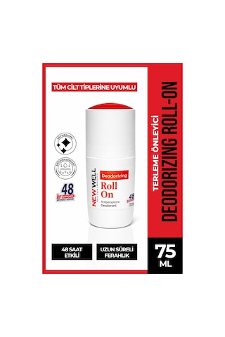 Deodorizing Roll On Terleme Önleyici Koltuk Altı Roll On Kırmızı 75 Ml