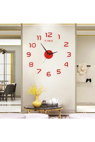 Tenfowee Akrilik Gündüz/gece Görünür Sessiz Saat - Modern Dekoratif Duvar Saati 40cm Gümüş Renk - Dıy Montajlı Toptan Satış Çok Renkli