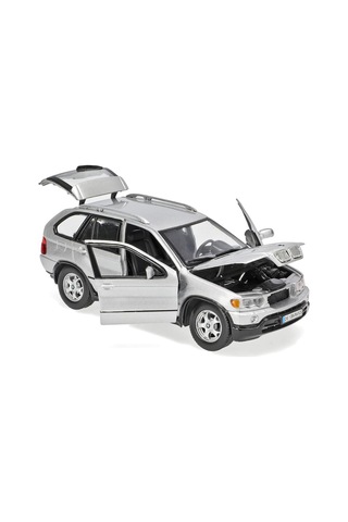 Motor Max 1:24 Bmw X5 Diecast Model Araba - Metal Koleksiyonluk Araç - Gümüş Gri