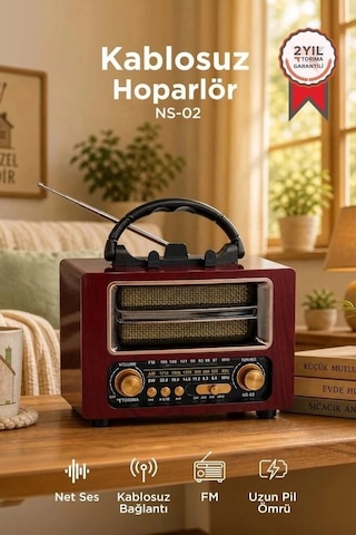 Özel Üretim Torima Bluetooth Hoparlör Nostaljik Radyo Ns02 Hediye Cihazı Cihaz