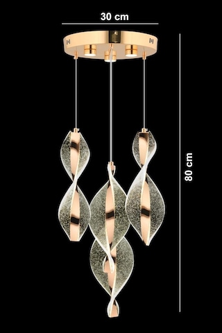 İstanbul Avize Mars 4'lü Gold Kumandalı 3 Renk Led Lüx Modern Ledli Avize