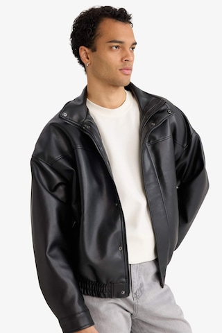 Defacto Oversize Suni Deri Mont D2427ax26spbk27 Siyah-bk27