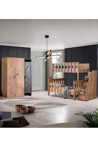 Ranza, Deluxe Ayrılabilir Ranza Elit 3 Kapılı Dolap 90 X 190 CM