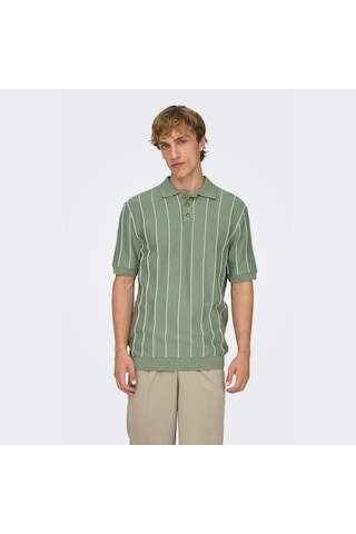 Only & Sons Saim Erkek Yeşil Polo Tişört 22037080-ıbg Yeşil