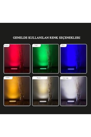 Wallwasher 12w 40 Cm Amber Işık Rengi Duvar Boyama