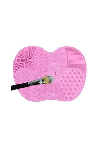 Zmc Bilişim Pratik Kolay Makyaj Fırçası Temizleme Matı Aparatı Aleti