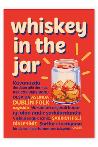 Anason İşleri Whiskey In The Jar Viskili Poster 50x70cm