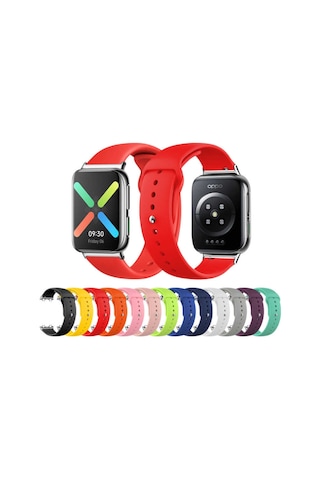 Oppo Watch Kordon 41Mm 46 Mm Kordon Silikon Kayış