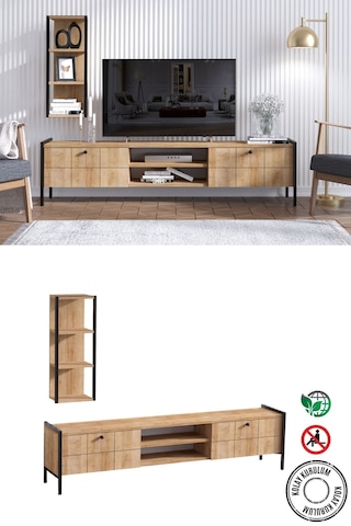 Decormet Paola Tv Sehpası Safir Meşe Diğer