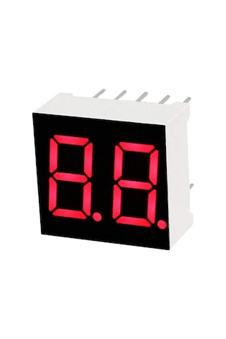 0.56 İnç 2 Basamaklı Kırmızı Anot 7 Segment Gösterge- 5 Adet
