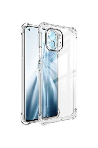 Xiaomi Mi 11 Lite Kılıf Zore Kamera Korumalı Nitro Anti Shock Silikon Renksiz