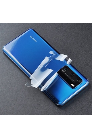 Huawei P30 Pro Hidrojel Hayalet Arka Tam Kaplama Film (251096612)-Şeffaf