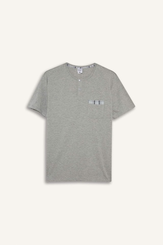 Defacto Regular Fit Kareli Kısa Kollu 2li Takım E7185ax25hsgr210 Gri