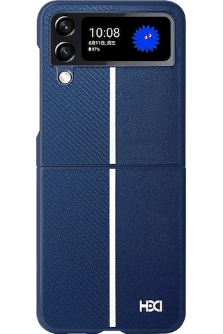 Samsung Galaxy Z Flip 4 Kılıf Hbc-155 Lizbon Kapak - Lacivert