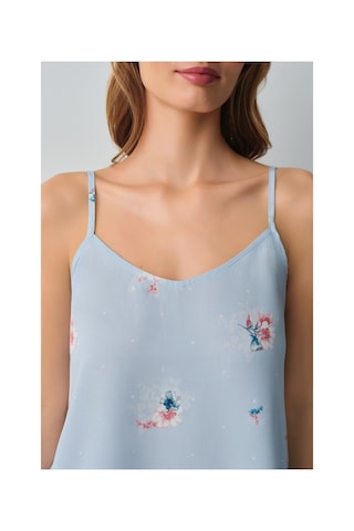 Suwen Bliss Atlet Şort Pijama Takımı Wsh10910022348 Mavi