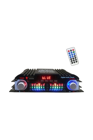 Leezsing Bt-998 4 Kanal 40w Bluetooth Araç Amplifikatörü - Usb, Sd, Fm Radyo Özellikli