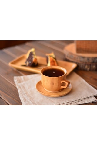 Bambum Cortado Bambu Fincan Seti B2843
