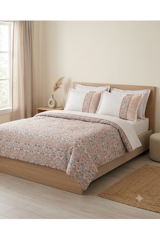 Yataş Bedding %100 Pamuk Çift Kişilik Pike Seti / Turuncu