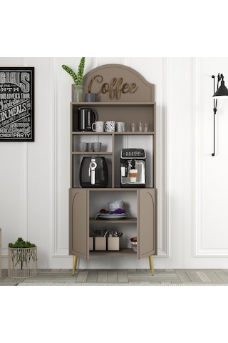 Lyon Kahve Köşesi 80cm - Atlas / Altın