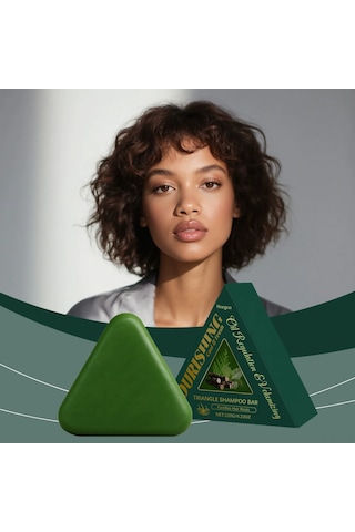 Vkemall Bitkisel Bakım Saç Sabunu - Kuru Ve Kıvırcık Saçlar İçin Besleyici, Yumuşak Ve Parlak Saç Sonucu, Rahat Ve Yağsız Kafa Derisi - Yeşil Kuru