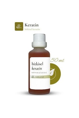Sabunal Bitkisel Keratin 50 ML -Saç Bakımı Şampuanlara Uygun İçerik