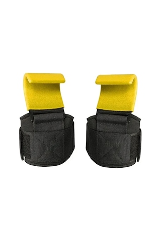 Reedark Güç Antremanı İçin Sarı Tekli Halka Grip Kanca - Çekim, Dambıl Ve Çubuk Hareketlerinde Tutku Gücü Artırıcı Aksesuar Çok Renkli