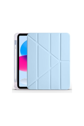 Uyumlu İpad Pro 5.nesil 12.9 2021 Kılıf Kalem Bölmeli Farklı Stand Arkası Yumuşak Silikon Kapaklı Kılıf