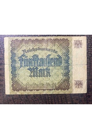 Almanya İmparatorluğu 5 Bin Mark 1922 Deutsches Reich 5000 Mark Reichsbanknote