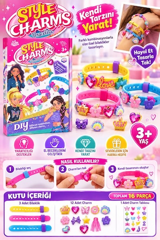 Style Charms 16 Parça Dıy Bleklik Yapım Seti