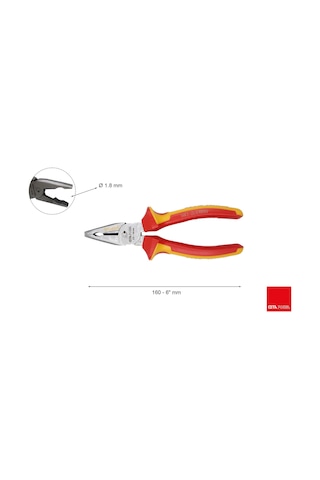 Ceta Form 160 Mm 1000 Volt Vde İzoleli Polisajlı Kombine Pense G10-48-0160