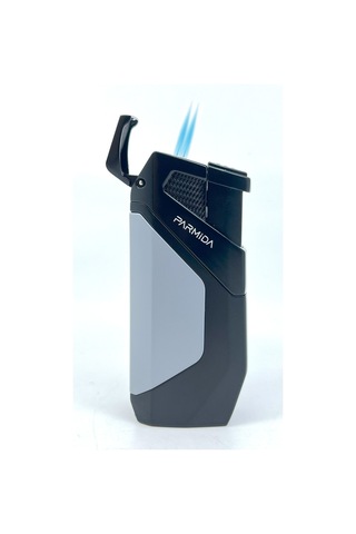 Parmida Çift Torch Jet Alev Puro Çakmağı - Gri