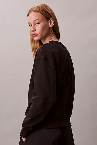 Kadın Regular Kalıp Bisiklet Yaka Sweatshirt - Siyah Black