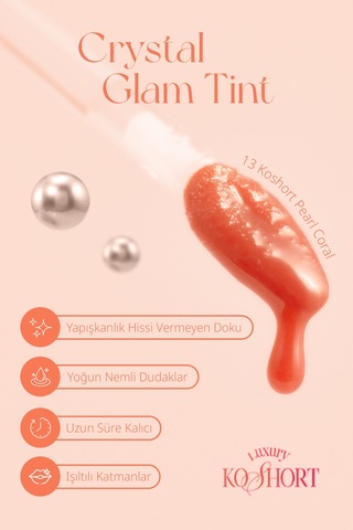 Clıo Crystal Glam Tint 13 Koshort Pearl Coral 13