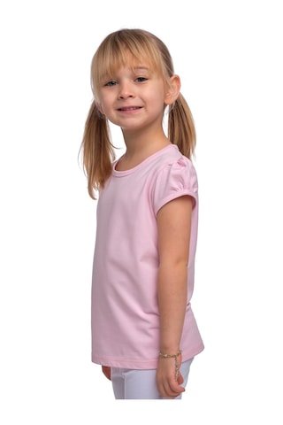 Lovetti Pembe Kız Çocuk Kısa Kollu Basıc Tişört Pembe