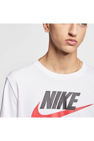 Nike Beyaz Erkek Günlük T-shirt Sportswear Icon Futura Ar5004-100 001