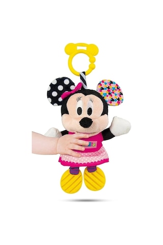 Disney Baby Minnie İlk Aktivite Minnie Mouse Peluş Diş Kaşıyıcı Sesli Oyuncak