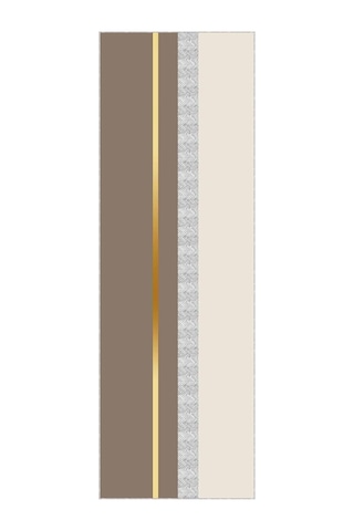 Viva Home Bej Gold Kaymaz Taban Modern Kesme Rulo Yolluk Halı Vh014, Bej, 100 X 300 Diğer