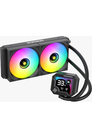 Daryun Buzz-v2 240mm Siyah Argb Yeni Nesil Isı Göstergeli Yüksek Performanslı Sıvı Soğutması